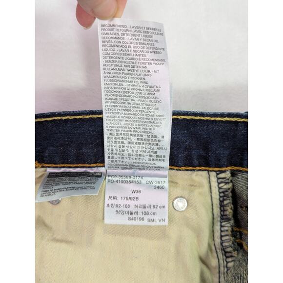 Levi's 569 Loose Straight Denim Shorts 38W 12L (Labeled 36W) 100% Cotton - Picture 8 of 13